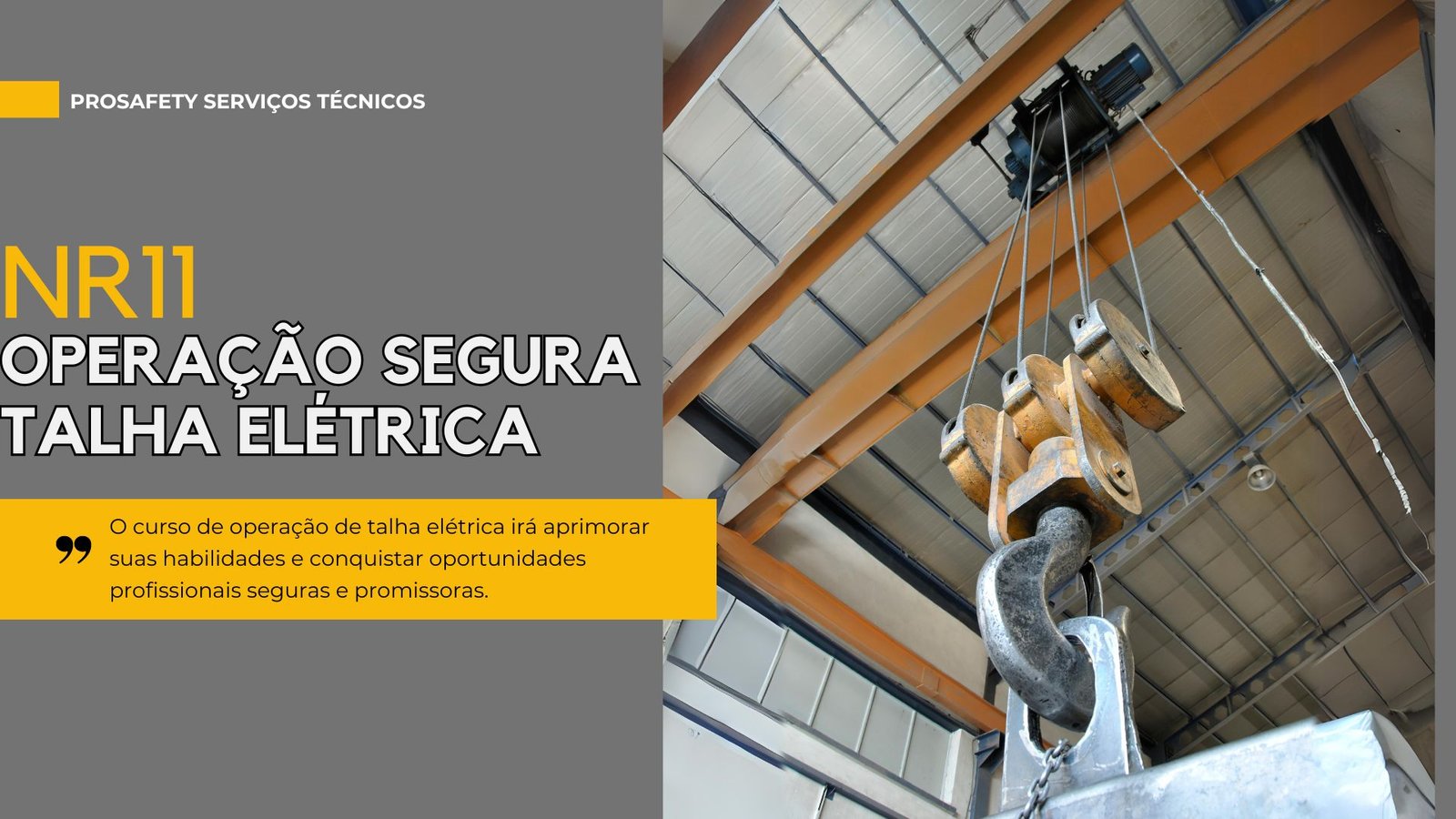 NR 11 -Talha Elétrica Formação Semipresencial